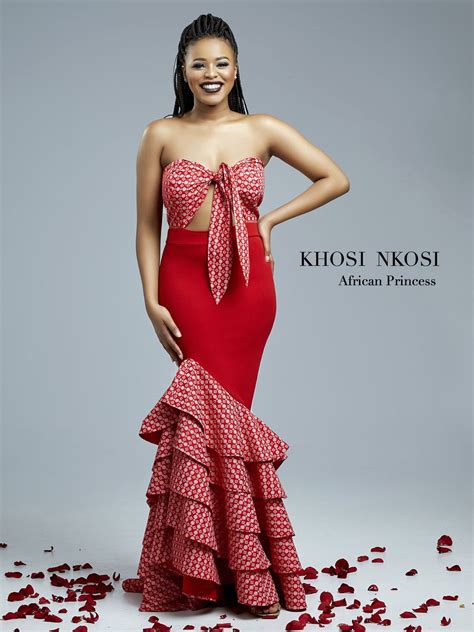 Khosi Nkosi African Traditional Wear Shweshwe Dresses African Lace