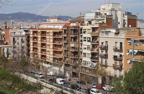 Apartment Buildings In Barcelona Catalonia Spain — Stock Photo
