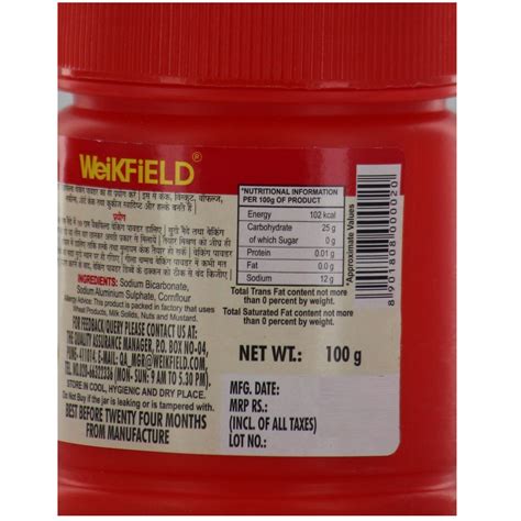 Buy Weikfield Baking Powder 100g Online Lulu Hypermarket India