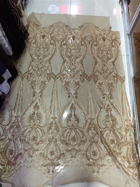 Sequin Lace Fabric 2017 African Lace Fabric With Sequins High Quality Nigerian Tulle Lace