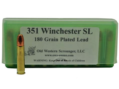 Old Western Scrounger Llc 351 Wsl 180gr Plated Rnfp