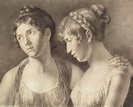 Aglaë Auguié Louise(left) (1782-1854) Hortense de Beauharnais (right ...