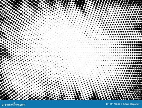 Radial Dot Pattern Or Halftone Background Stock Vector Illustration