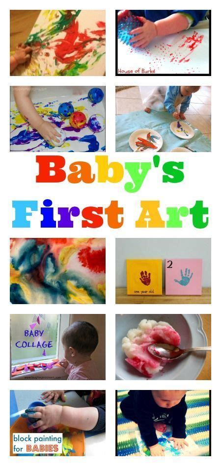 Ideas for children from 18 months to 3 years old. Brilliant ideas for baby' first art. Art is considered DAP ...