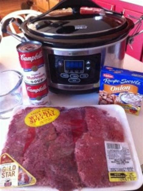 It's the perfect slow cooker dish to make for the entire family. Crockpot Cube Steak and Gravy Recipe | Just A Pinch Recipes