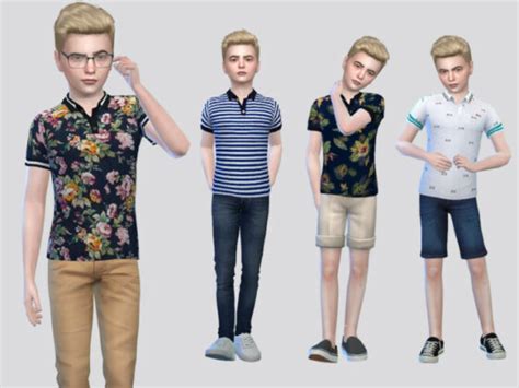 Casual Polo Boys By Mclaynesims At Tsr Lana Cc Finds