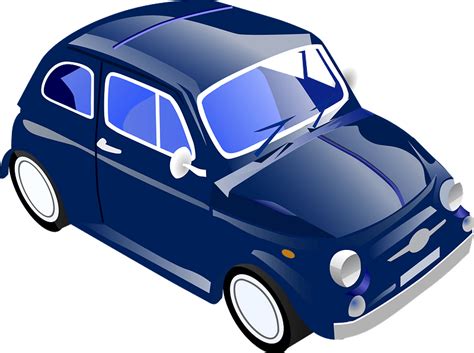 Dark Blue Fiat 500 Car Clipart Free Download Transparent Png Creazilla