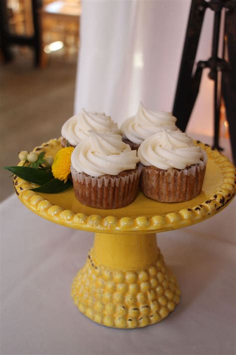 These elegant stands are designed from durable materials, like thick glass and glossy stoneware. Our vintage yellow ceramic cake stand! @ Khimaira Farm ...