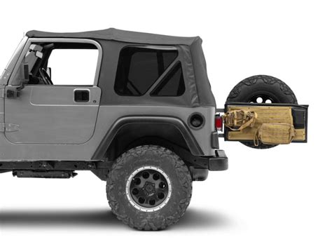 Smittybilt Jeep Wrangler Gear Tailgate Cover Coyote Tan 5662224