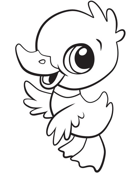 ️baby Duck Coloring Pages Free Download