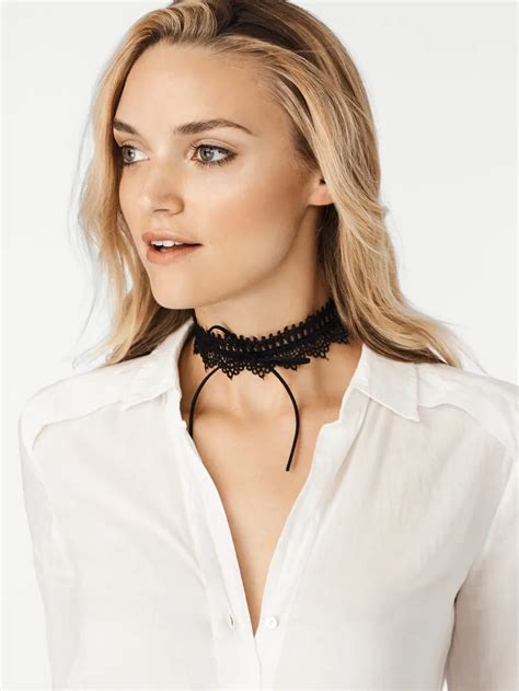 Lace Up Choker Black Velvet Choker Necklace Women Gothic Chokers