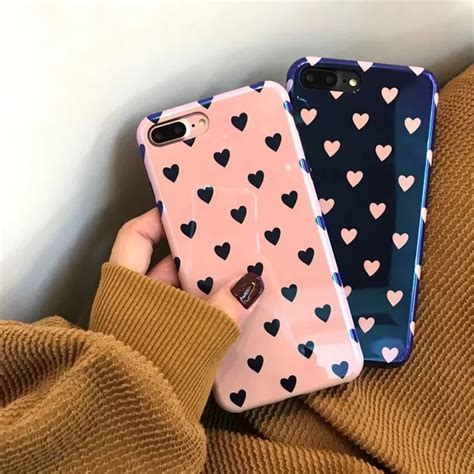 Likike Simple Cute Phone Case For Iphone 10 7 X 6s Plus Blue Light