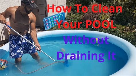 How To Clean A Pool Without Draining It How I Clean My Bestway X Pool YouTube