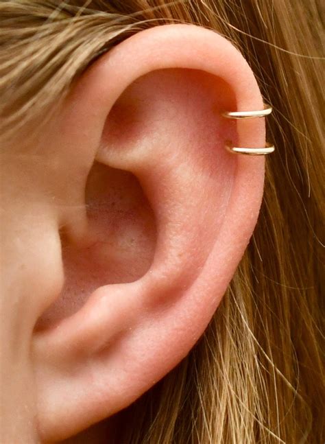 Double Wire Ear Cuff Cartilage Ear Cuff Helix Ear Cuff Ear Cuffs Helix
