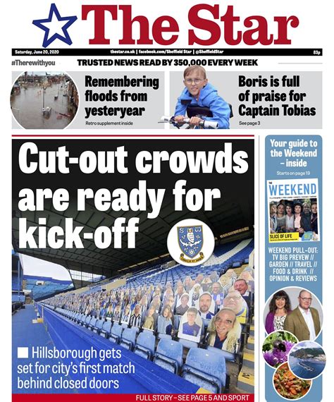 Todays Sheffield Star Front Page Sheffield Wednesday Matchday