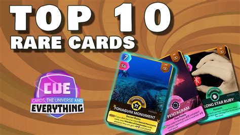 Top Ten Rare Cards Cue Cards Universe And Everything Youtube