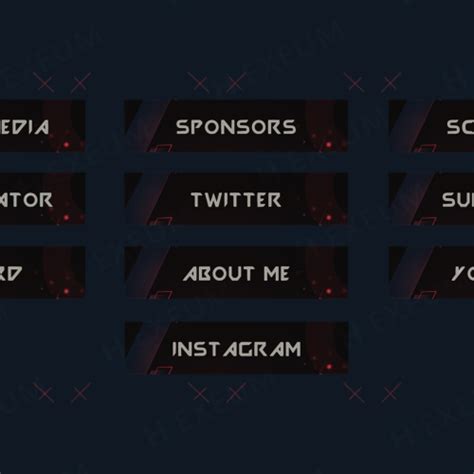 Twitch Panels Channel Panels For Streaming Hexeum