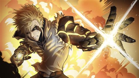 1024x576 Resolution Anime One Punch Man Hd Genos Digital Art 1024x576