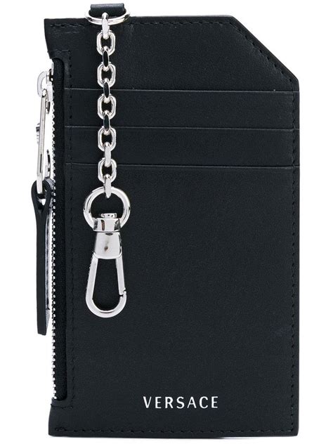 Diy keychain card holder tutorial. Versace Leather Keychain Card Holder in Black - Lyst