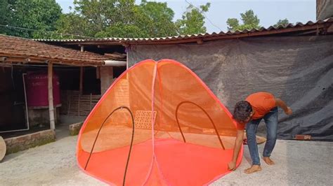 Mosquito Net For Double Bed How To Use Foldable Mosquito Net