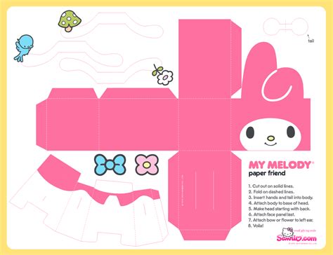 My Melody Free Printable Box Oh My Fiesta In English