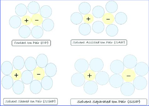 Schematic Representation Of The Contact Ion Pair Cip Download