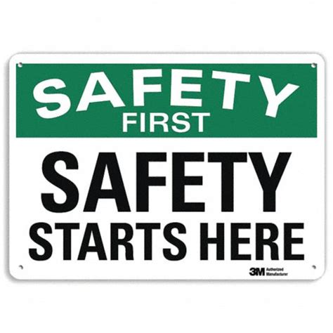 Lyle Safety Sign Sign Format Traditional Osha Safety Starts Here