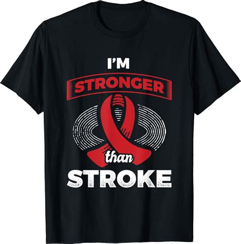 Im Stronger Than Stroke Awareness Stroke Survivor T Shirt
