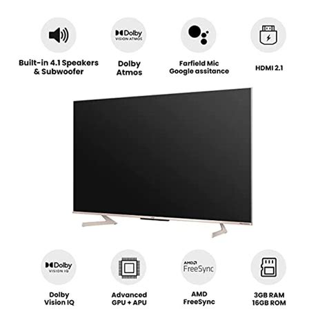Vu 139 Cm Masterpiece Glo Series 4k Ultra Hd Smart Android Qled Tv