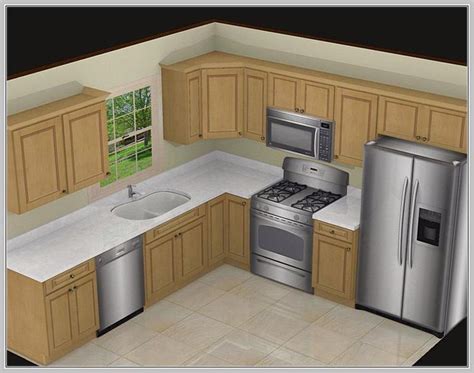 Awesome 10x10 Kitchen Designs With Island Home Decorating 10x10