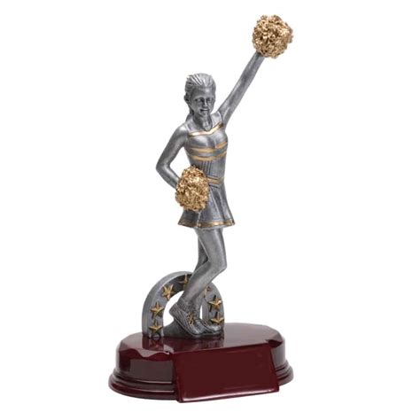 Silver Prestige Cheer Trophy Suburban Custom Awards