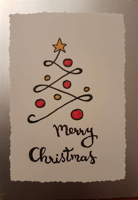 Kerst Handlettering Simple Christmas Cards Merry Christmas Images