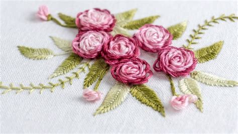 Hand Embroidery Stitch Your Flower Patterns With Handiworks