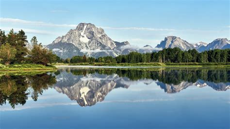 Mountains Lake Reflection Surface Of The Water Hd Wallpaper