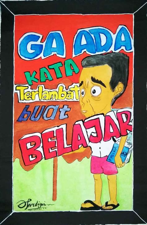 Contoh Lukisan Poster Gambaran