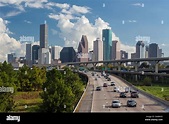 El horizonte de la ciudad de Houston, Texas, Estados Unidos de América ...