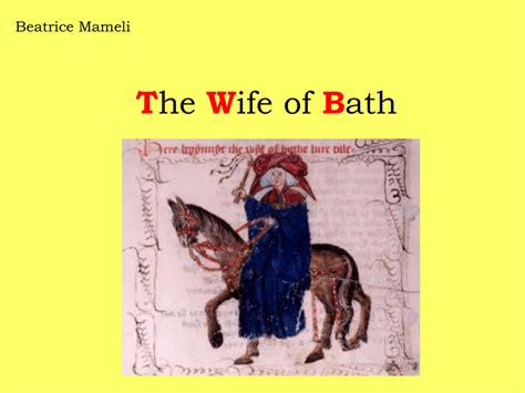 The Wife Of Bath S Tale