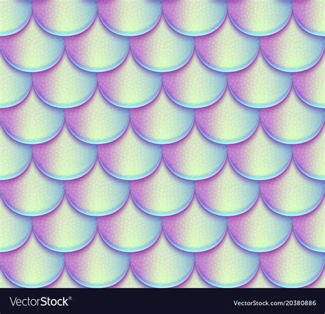 Mermaid Tail Scales Seamless Pattern Royalty Free Vector