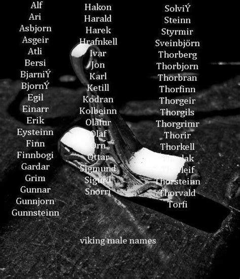 Viking Male Names Viking Baby Names Viking Names Norse Names