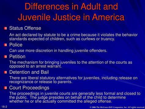 Ppt Differences In Adult And Juvenile Justice In America Powerpoint