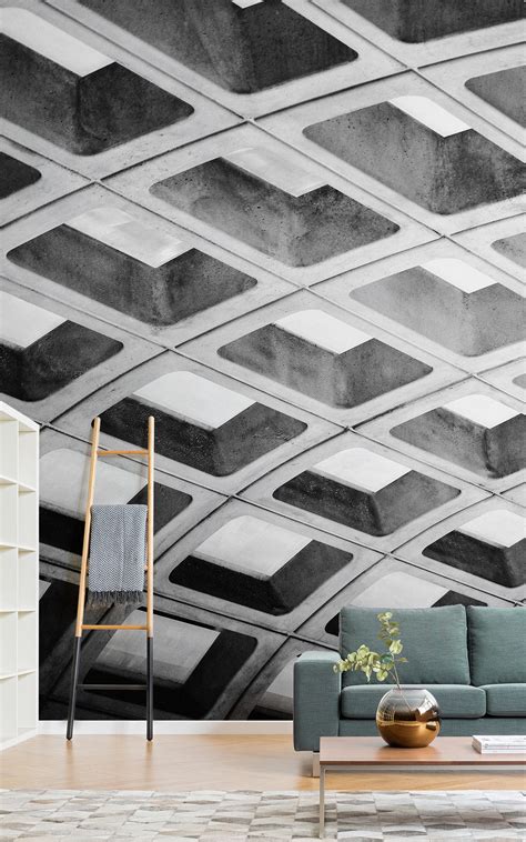 Brutalist Wallpaper Brings The Concrete Dream To Any Room Minimalist