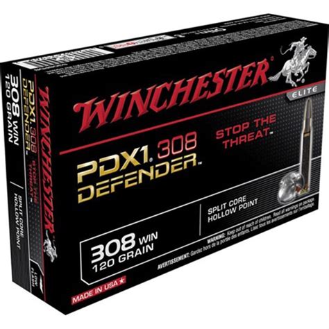 Winchester Pdx1 Defender 308 Winchester Rifle Ammo