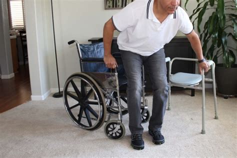 How To Transfer From Wheelchair To Commode