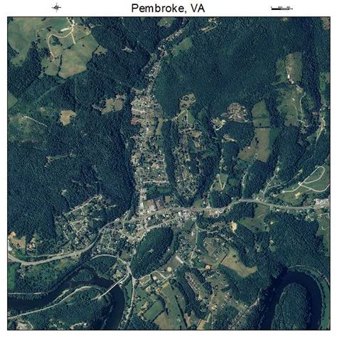 Aerial Photography Map Of Pembroke Va Virginia