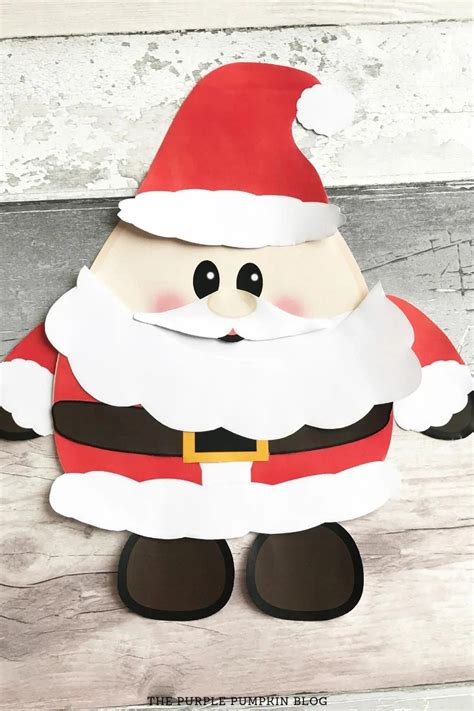 build a santa printable free printable paper santa template