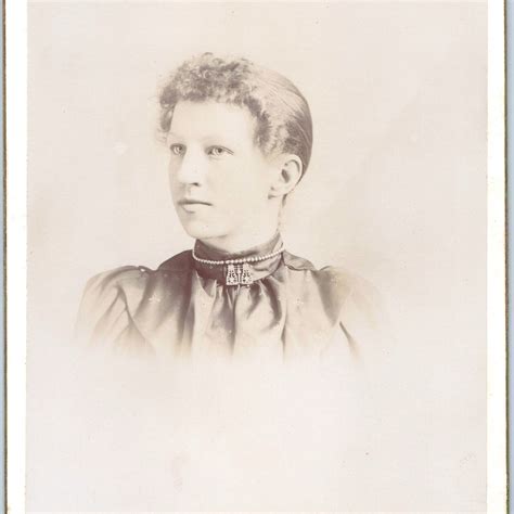 C1880s Monroe Wis Cute Young Woman Cabinet Card Photo Lady Girl Copeland Wi B11 For Sale