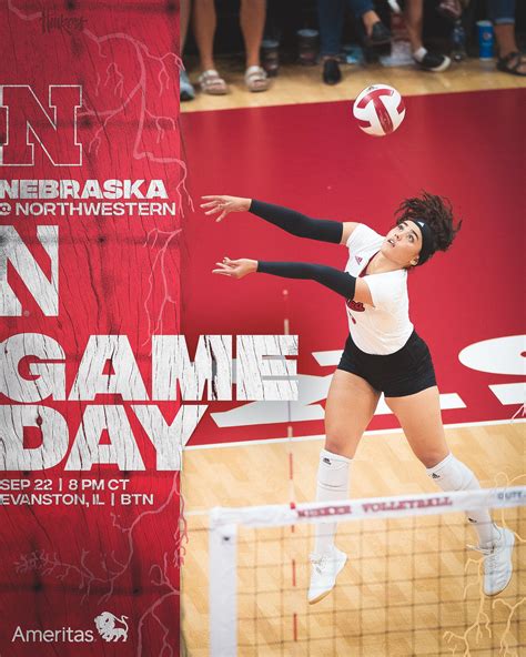 Husker Volleyball On Twitter B1g Time Of Year 🆚 Northwestern 🕗