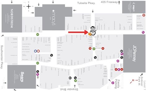 Southcenter Mall Map