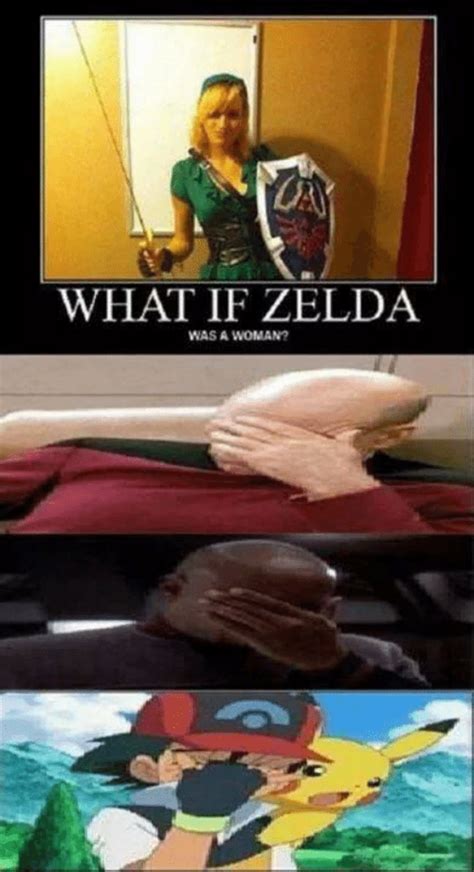 Le Epic Facepalm Moment What If Zelda Was A Girl Know Your Meme