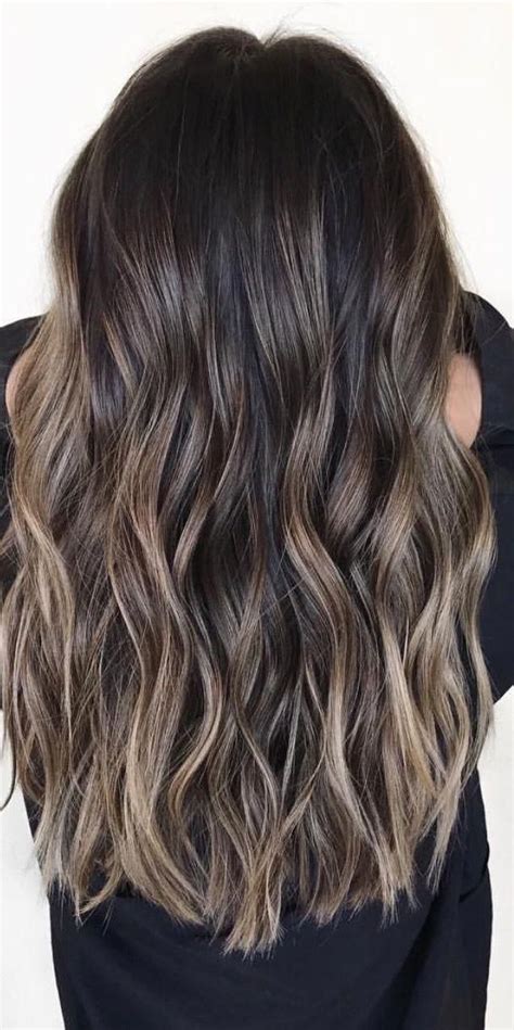 Dark ash blonde is a hair color which sits in between blonde color and brown color. These balayage highlights on dark hair truly are gorgeous ...